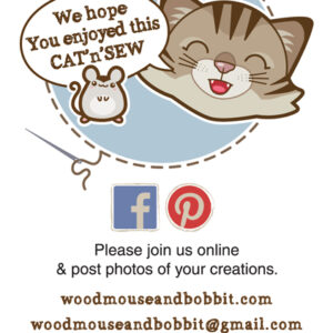 Back Page - We hope you enjoyed this CAT'n'SEW project