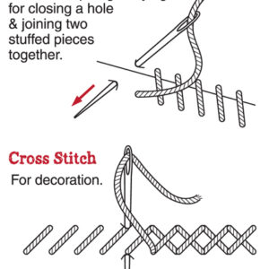 Whip stitch & Cross stitch